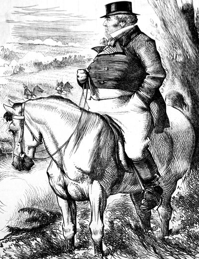 John Bull Sonbahar manevralarını izliyor by John Tenniel