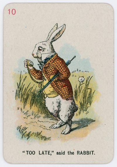 Çok Geç, dedi Tavşan by John Tenniel