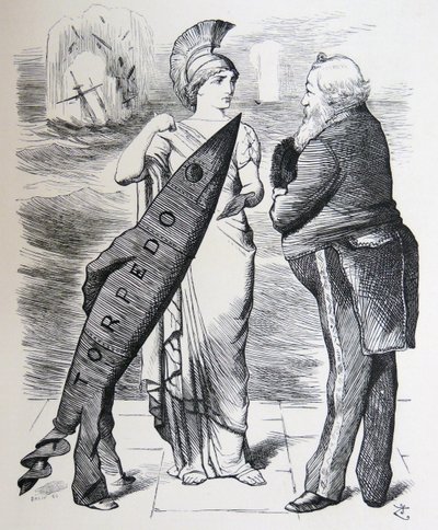 Whitehead torpido by John Tenniel