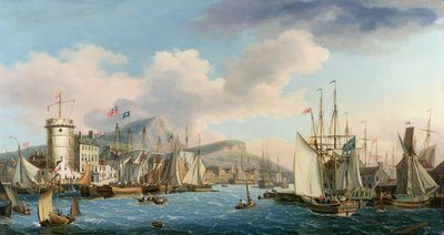 Leith Limanı, 1825 by John Thomas Serres
