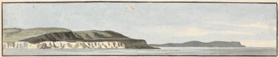 The Bill of Portland (bir binek üzerindeki üç çizimden biri) by John Thomas Serres