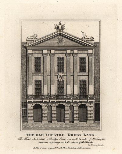 Eski Tiyatronun Önü, Drury Lane by John Thomas Smith