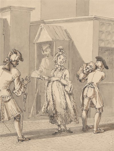 Hogarth Efendisinin Hasta Çocuğunu Leicester Fields Çevresinde Taşıyor. Zemin Leicester Evi Noktası. by John Thomas Smith