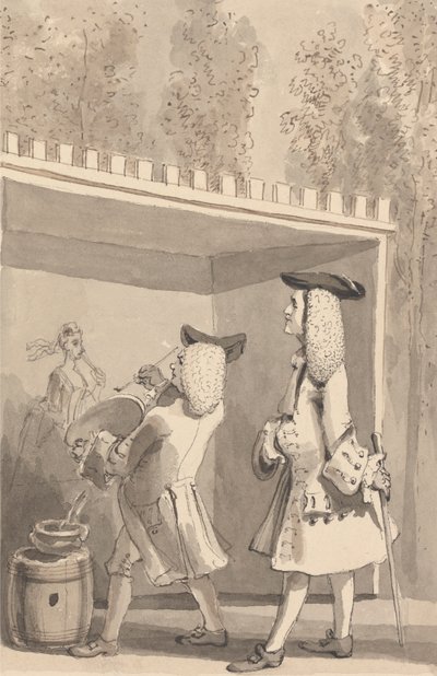 Vauxhall Bahçelerinde Jonathan Tyers'ın Huzurunda Hogarth Tablosu by John Thomas Smith