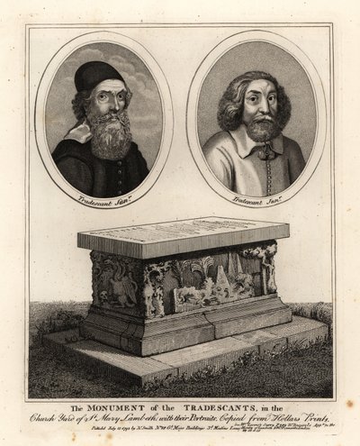 Doğa bilimcileri ve koleksiyoncu John Tradescant the Elder and Younger