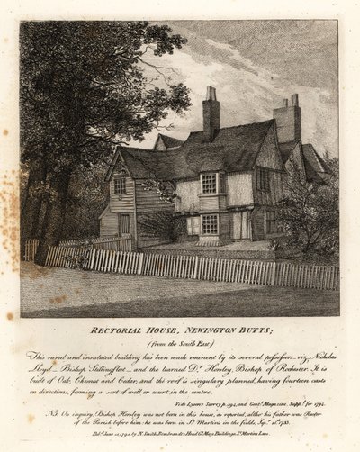 Rektörlük Evi, Newington Butts by John Thomas Smith