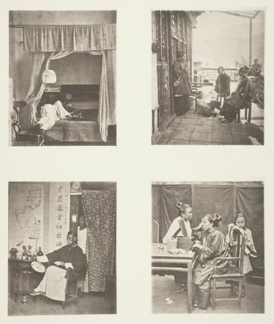 Evde Bir Afyon Kokusu, Yemekten Sonra, Şeref Okuması, Tuvalet, c. 1868. by John Thomson