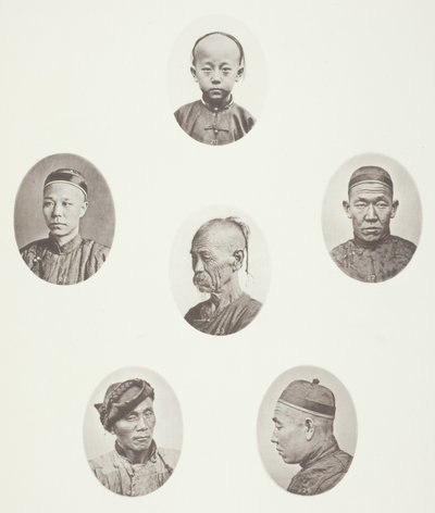 Kanton Çocuk; Kanton Tüccarı; Moğol Erkek Başı; Muhterem Bir Baş; Bir İşçi; Moğol Erkek Başı by John Thomson