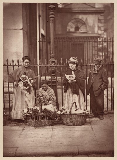 Covent Garden Çiçek Kadınları by John Thomson