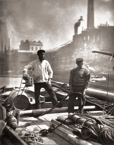 'Londra'da Sokak Yaşamı'ndan 'Sessiz Otoyolda İşçiler', J. Thomson ve Adolphe Smith, 1877 by John Thomson
