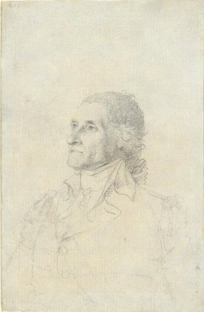 (Kimliği belirsiz adam - muhtemelen Washington?) by John Trumbull