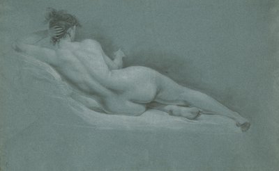uzanmış çıplak, arkadan görünüm by John Trumbull