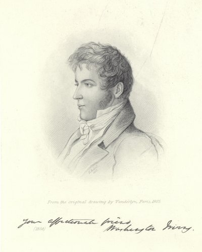 Washington Irving'in Portresi by John Vanderlyn