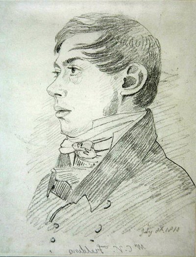 Anthony Vandyck Copley Fielding (1787-1855), 1810 (dokuma kağıt üzerinde grafit) by John Varley