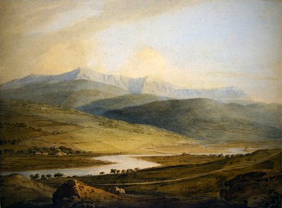 Cader İdris (kağıt üzerine sulu boya) by John Varley