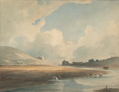 Harlech Kalesi ve Twgwyn Feribotu by John Varley