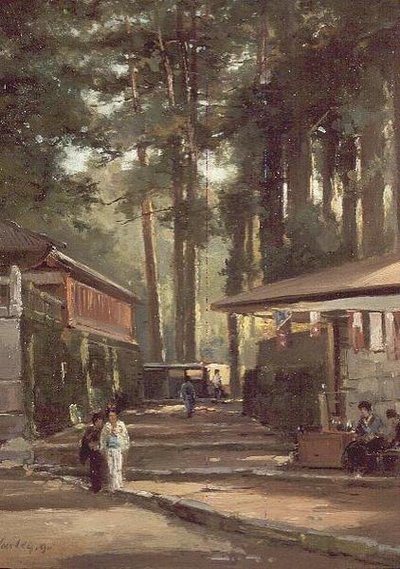 Japon Sokak Sahnesi by John Varley