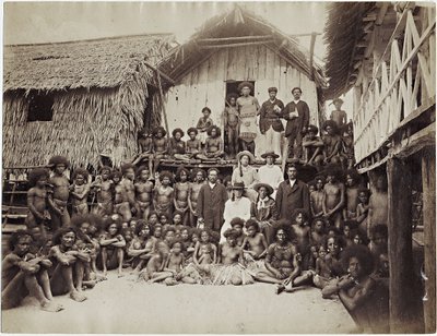 Mission House Parimata, Aroma, Yeni Gine, 1885 (albüm baskısı) by John W. Lindt