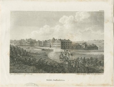 Soho Fabrikası: çelik gravür, nd [c 1798] by John Walker