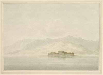 Isola Madre, Maggiore Gölü, yaklaşık 1781 (dövülmüş kağıt üzerinde grafit üzerinde wc) by John Warwick Smith