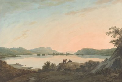 Belle Isle ile Calgarth'tan Windermere Gölü by John Warwick Smith