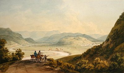 Llangollen (kağıt üzerine sulu boya) by John Warwick Smith