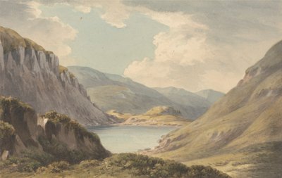 Llyn Geirionedd, Trefriew'den Uzak Değil, Conway Nehri üzerinde, Carnarvonshire by John Warwick Smith
