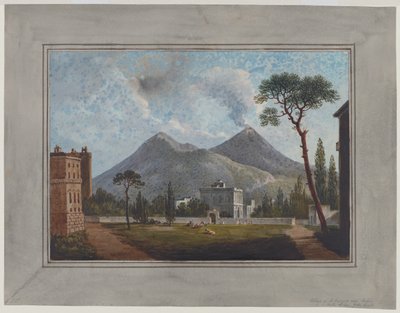 Portici Yakınındaki St Giorgio Köyü, 1781 dolayları (kağıt üzerine suluboya, guaj, kurşun kalem ve Arapça sakız) by John Warwick Smith