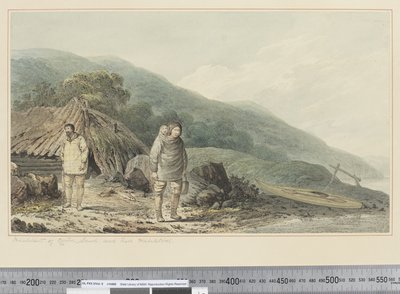 F.33 Norton Sound Sakinleri ve Yerleşimleri, c.1773-84 (suluboya) by John Webber