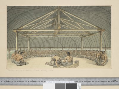 F.7 Poulaho, Dost Adaların Kralı, Kava içiyor, c.1773-84 (suluboya) by John Webber
