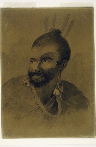 Yeni Zelandalı Portresi, c.1777 by John Webber
