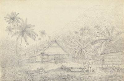 Cracatoa Adası'nda Görüntüle by John Webber