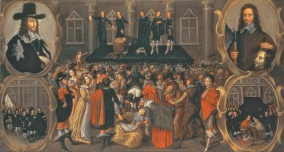1649'da Kral I. Charles'ın İnfazına İlişkin Bir Görgü Tanığı Temsili (tuval üzerine yağlı boya) (ayrıntılar için 617397'ye bakınız) by John Weesop