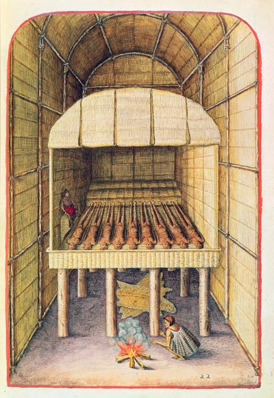 Theodore de Bry (1528-98) 1585-88 tarafından oyulmuş 