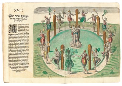 Yerli Kızılderililerin Dansı, 1590 by John White