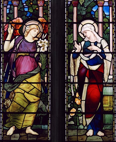 Müjde, c.1885 (vitray) by John William Brown