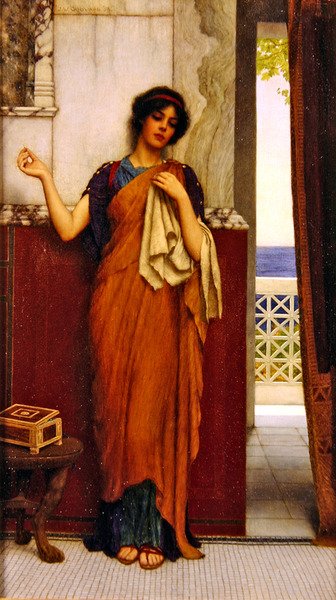 Zamanda Bir Dikiş (Boş Düşünceler) by John William Godward