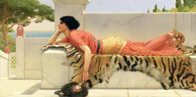 beklenti by John William Godward