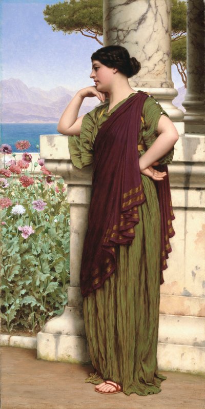 Hassas Düşünceler, 1917 by John William Godward