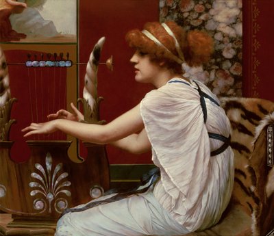 Muse Erato, Lirinde, 1895 by John William Godward