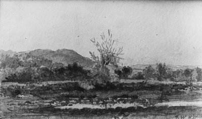 Three Views, No. 3: Mount Carmel, New Haven, Connecticut, . by John William Hill