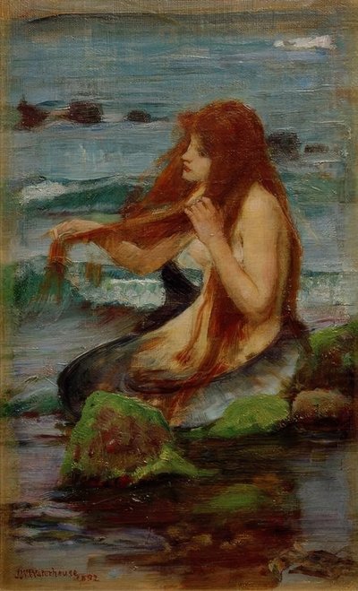 Bir deniz kızı by John William Waterhouse