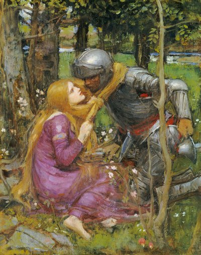 "La Belle Dame sans Merci" için bir çalışma, c.1893 by John William Waterhouse