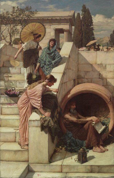 Diyojen, 1882 by John William Waterhouse