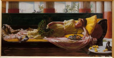 tatlı hiçbir şey yapmamak by John William Waterhouse