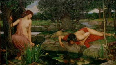 yankı ve nergis by John William Waterhouse