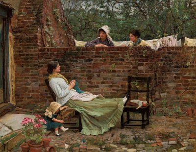 Dedikodu, ç. 1885 by John William Waterhouse