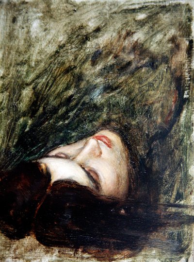 Orpheus Başkanı - Bir Eskiz, c.1899-1900 (gemide yağ) by John William Waterhouse