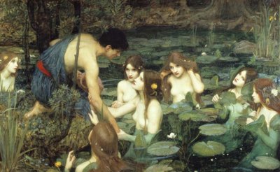 Hylas ve perileri by John William Waterhouse