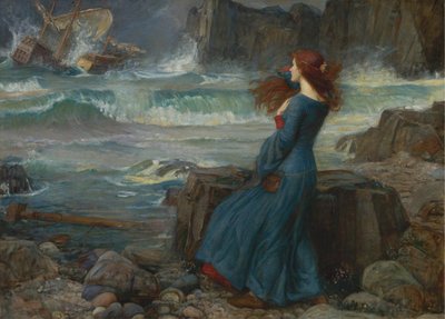 Miranda. Fırtına, 1916 by John William Waterhouse